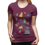 Women’s T-shirt Pluies Dalek Sexy Round Neck Short Sleeve Shirts