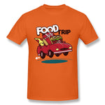 Mens Novelty T-Shirt Food Trip New Breathable O-Neck Short Sleeves Tee