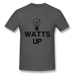 Men's Graphic T Shirt Watts Up Light Bulb Comfortable Round Neck Short Sleeves Tee