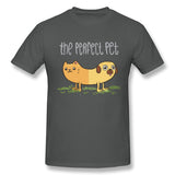 Men's Graphic T Shirt Pugcat Comfy O-Neck Short Sleeves Tees