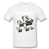 Men's Graphic T Shirt Money# Comfy Round Neck Short Sleeves Blouse Tops