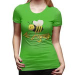 Womens Graphic T-Shirt Hi Honey Soft Crew Neck Short Sleeve Tops