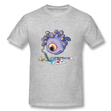 Mens Novelty T-Shirt Beauty Is In The Eyes Of The Monster Comfy Crew Neck Short Sleeves Shirt