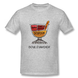 Mens Novelty T-Shirt Boulevardier Mixed Drink Liquor Shirt Comfortable O-Neck Short Sleeves Shirt