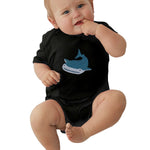 Toddler Climbing Bodysuit Whale Colors Print Graphic Unisex Baby Short Sleeves Outfits Clothes