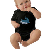 Toddler Climbing Bodysuit Whale Colors Print Graphic Unisex Baby Short Sleeves Outfits Clothes