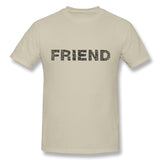 Cotton T Shirt for Men Friend Enemy Human People Persons Comfortable O-Neck Short Sleeves Shirt