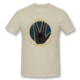 Cotton T Shirt for Men The Hand Live Long And Prosper Comfy Round Neck Short Sleeves Blouse Tops