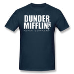 Men's Casual T-shirt Dunder Mifflin Paper Comfy O-Neck Short Sleeves Blouse Tops