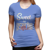 Women’s T-shirt Sweet But Psycho Soft Round Neck Short Sleeve Tops