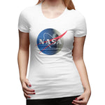 Women's Casual T-shirt NASA Logo Soft Crew Neck Short Sleeve Tee