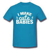 Men's Graphic T Shirt Make Cute Babies Comfy O-Neck Short Sleeves Blouse Tops