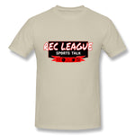 Mens Novelty T-Shirt Rec League Sports Talk Logo Breathable O-Neck Short Sleeves Tees