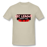 Mens Novelty T-Shirt Rec League Sports Talk Logo Breathable O-Neck Short Sleeves Tees