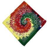 12 pcs Men's Bandana Scarf Stylish Paisley Pocket Squares Tie Dye Cowboy Wraps Headwraps for Hip Hop