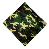 12 Pack Bandanas Cotton Head Scarf Soft Handkerchief Military Camo Paisley Face Neck Cover Headwraps