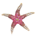 Cute Starfish Brooch Christmas Party Valentines Day Gift for Wife Mom