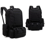 Military Tactical Backpack 55L Molle Bag Army Assault Pack Detachable Rucksack for Work School Camping Hiking