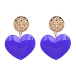 Women's Peach Heart Earrings Vintage Earrings Fashion Clothing Jewelry