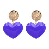 Women's Peach Heart Earrings Vintage Earrings Fashion Clothing Jewelry