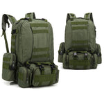 Military Tactical Backpack 55L Molle Bag Army Assault Pack Detachable Rucksack for Work School Camping Hiking