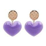 Women's Peach Heart Earrings Vintage Earrings Fashion Clothing Jewelry