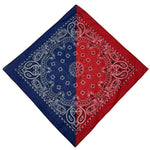 12 Pcs Bandanas Multi-Purpose Bandanas Paisley Cowboy Cotton Headbands 22x22 inch