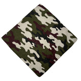 12 Pack Bandanas Cotton Head Scarf Soft Handkerchief Military Camo Paisley Face Neck Cover Headwraps