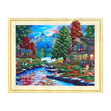 5D DIY Diamond Art Painting Kits for Kids Adults, Full Drill Round Crystal Rhinestone Craft Canvas for Home Bedroom Wall Decoration 18.5 x 22.4 Inches