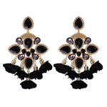 Women's Personality Boho Colorful Flower Earrings Fashion Costume Jewelry