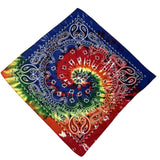 12 pcs Men's Bandana Scarf Stylish Paisley Pocket Squares Tie Dye Cowboy Wraps Headwraps for Hip Hop