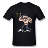 Men's Casual T-shirt ILLUSTRIOUS CARTOON Comfortable Round Neck Short Sleeves Blouse Tops