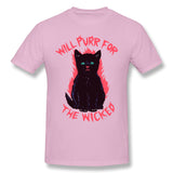 Men's Graphic T Shirt Wicked Kitten Style Round Neck Short Sleeves Blouse Tops