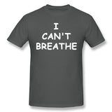 Men's Graphic T Shirt I Can't Breathe Cool Round Neck Short Sleeves Tees