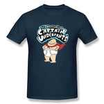 Cotton T Shirt for Men Captain Underpants! Comfortable Crew Neck Short Sleeves Tees