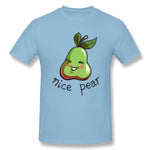 Men's Graphic T Shirt Nice Pear Comfy O-Neck Short Sleeves Tees