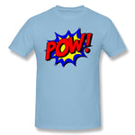 Men's Graphic T Shirt Pow Comic Comic Book Fight Breathable Round Neck Short Sleeves Tees