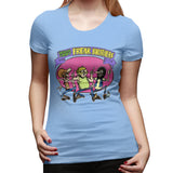 Women's Casual T-shirt The Fabulous Furry Freak Brothers Comfy Crew Neck Short Sleeve Tee