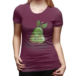 Women’s Cotton T Shirt Nice Pear Cool Round Neck Short Sleeve Tee