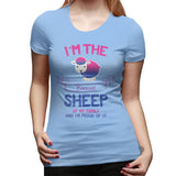 Women’s T-shirt Gay Pride - Bi-Sheep Summer O-Neck Short Sleeve Tops