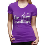 Women's Casual T-shirt The Grandfather Sexy Round Neck Short Sleeve Tops