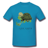 Men's Graphic T Shirt Slow Cooker Turtle Comfortable Crew Neck Short Sleeves Tee