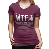 Womens Graphic T-Shirt Where's The Fish Flowy Crew Neck Short Sleeve Shirts