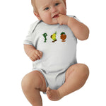 Toddler Climbing Bodysuit Fruittis Colors Print Graphic Infant Boys Girls Short Sleeves Onesies