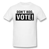 Men's Graphic T Shirt Don't Boo Vote Comfortable O-Neck Short Sleeves Blouse Tops