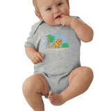 Toddler Climbing Bodysuit Baby Triceratops Cool Graphic Unisex Baby Short Sleeves Romper