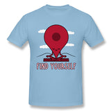 Men's Graphic T Shirt Find Yourself! New Comfy O-Neck Short Sleeves Tee