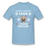 Men's Graphic T Shirt When I Needed Legs I Found Rescuer Cool Crew Neck Short Sleeves Shirt