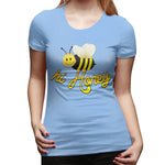 Womens Graphic T-Shirt Hi Honey Soft Crew Neck Short Sleeve Tops