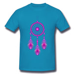 Cotton T Shirt for Men Dream Catcher Cool Crew Neck Short Sleeves Blouse Tops